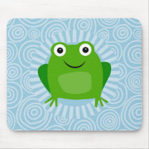 Funny Frog - Niedlich Froggy On Blue