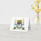 Funny Frog Note Cards Karte (Gelbe Blume)