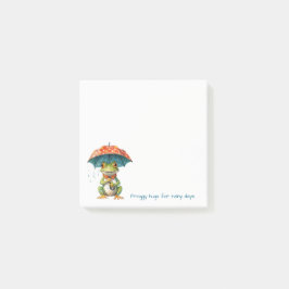 Funny Frog Notes – Rainy Day Joy Post-it Klebezettel