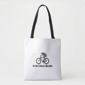 Funny Frog on Bike T-Shirt | Cool Cycling Animal Tasche (Vorderseite)