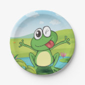 Funny Frog Pappteller (Vorderseite)