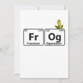 Funny Frog Periodic Table Elements Funny Science Dankeskarte (Vorderseite)