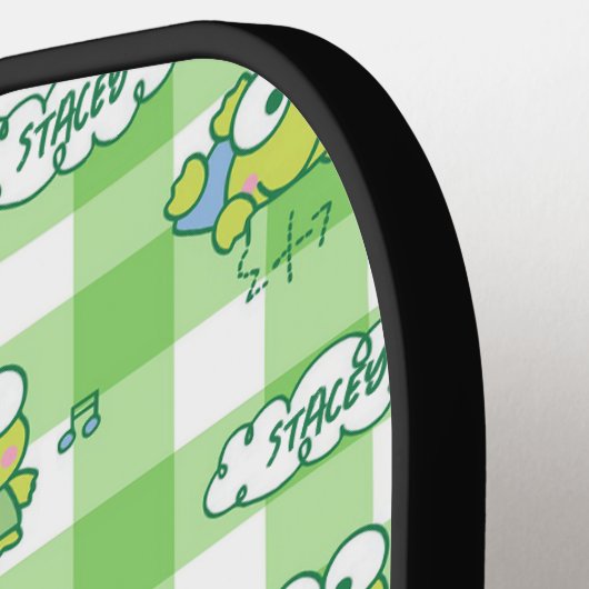 Funny Frog Personalisiert Pickleball Paddle (Linke Seite)