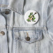 Funny Frog Playing Guitar Button (Beispiel)