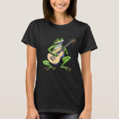 Funny Frog Playing Guitar T-Shirt (Vorderseite)