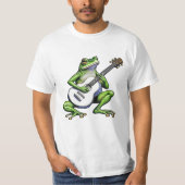 Funny Frog Playing Guitar T-Shirt (Vorderseite)