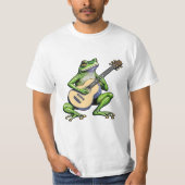 Funny Frog Playing Guitar T-Shirt (Vorderseite)
