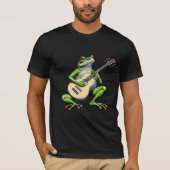 Funny Frog Playing Guitar T-Shirt (Vorderseite)