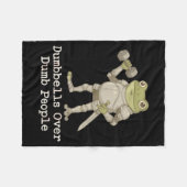 Funny Frog Pregnancy Announcement Medieval Pregnan Fleecedecke (Vorderseite (Horizontal))