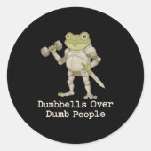 Funny Frog Pregnancy Announcement Medieval Pregnan Runder Aufkleber (Vorderseite)