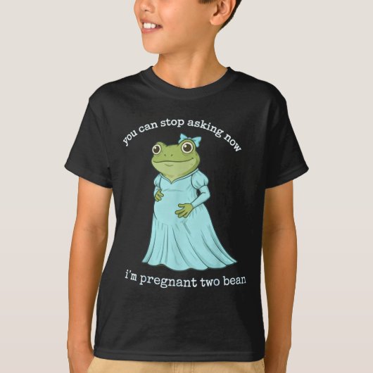 Funny Frog Pregnancy Announcement Medieval Pregnan T-Shirt (Vorderseite)