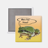 Funny Frog Prince Foto Personalisiert Magnet (Vorderseite/Rückseite)