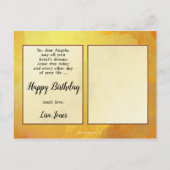 Funny Frog Prince Geburtstagskarte Postkarte (Rückseite)