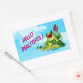 Funny Frog Prince - Hello Beautiful Sticker (Umschlag)