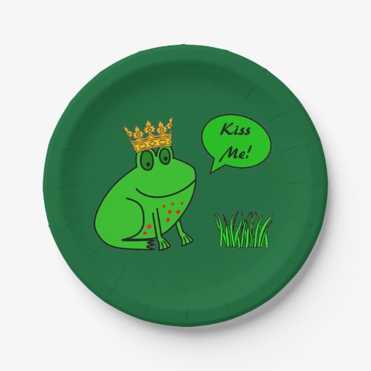 Funny Frog Prince - Kids Party Paper Teller (Vorderseite)