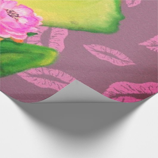 Funny Frog Prince Wrapping Paper Geschenkpapier (Ecke)