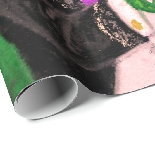 Funny Frog Prince Wrapping Paper Geschenkpapier (Rolleneckpunkt)