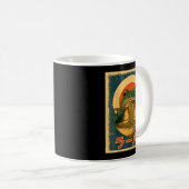 Funny Frog Ramen Kawaii Retro Japanese Rising Sun  Kaffeetasse (VorderseiteRechts)