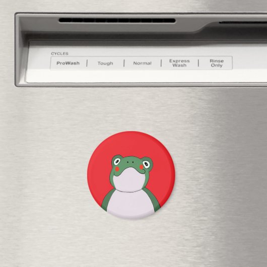 Funny Frog Red Magnet (In Situ (Geschirrspüler))