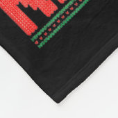 Funny Frog Retro Merry Resistmas Litical Ugly Chri Fleecedecke (Ecke)