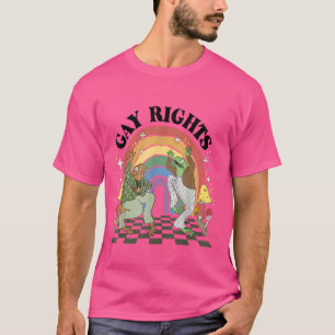 Funny Frog Say Gay Rights LGBT Rainbow Toad P T-Shirt