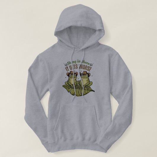 Funny Frog Spaß T - Shirt - Hang in There! (Design vorne)