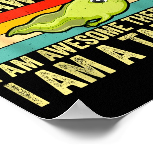 Funny Frog Tadle Lovers Design For Men Women Kids Poster (Ecke)