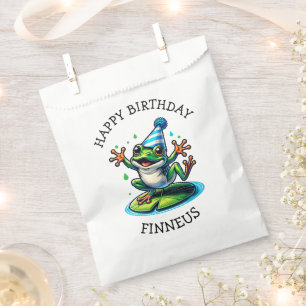 Funny Frog Themed Birthday Boy Geschenktütchen