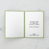 Funny Frog Toad Croak Auntie Happy Birthday Dankeskarte (Innenseite)