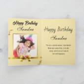 Funny Frog Toad Croak Daughter Happy Birthday Karte (Innenseite)