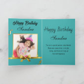 Funny Frog Toad Croak Daughter Happy Birthday Karte (Innenseite)