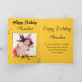 Funny Frog Toad Croak Daughter Happy Birthday Karte (Innenseite)