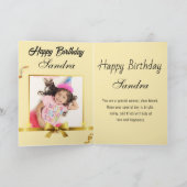 Funny Frog Toad Croak Daughter Happy Birthday Karte (Innenseite)