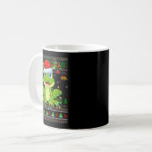 Funny Frog Ugly Christmas Sweaters Holiday Santa C Kaffeetasse (Vorderseite Links)