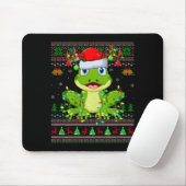 Funny Frog Ugly Christmas Sweaters Holiday Santa C Mousepad (Mit Mouse)