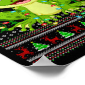 Funny Frog Ugly Christmas Sweaters Holiday Santa C Poster (Ecke)