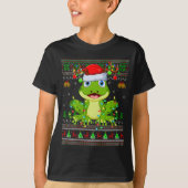 Funny Frog Ugly Christmas Sweaters Holiday Santa C T-Shirt (Vorderseite)