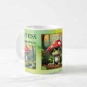 Funny Frog Watercolor Foto Kaffeetasse (Vorderseite Links)