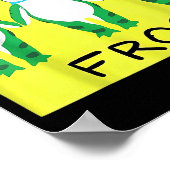 Funny Frog We Are All Frog Poster (Ecke)