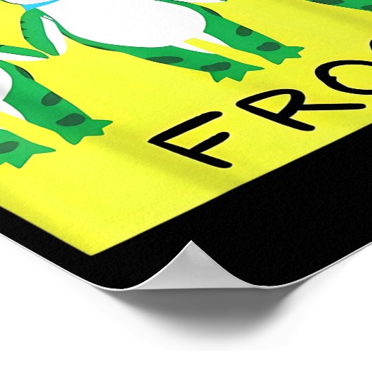 Funny Frog We Are All Frog Poster (Ecke)