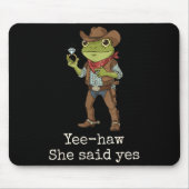 Funny Frog Western Engagement Matching Couples Tee Mousepad (Vorne)