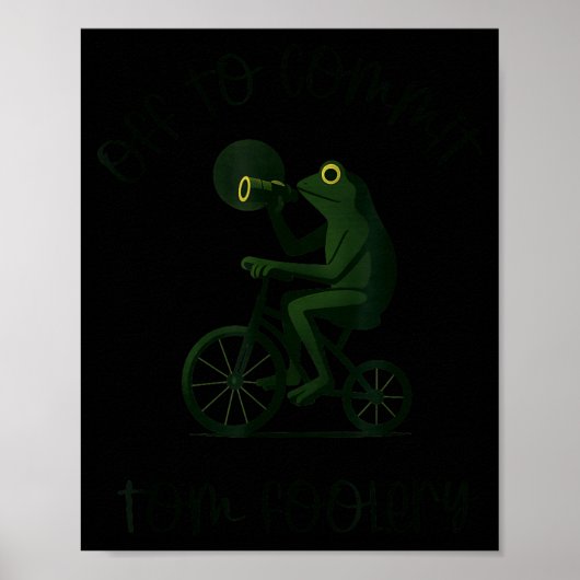 Funny Frog Wizard Off To Commit Tom Foolery Eclips Poster (Vorne)