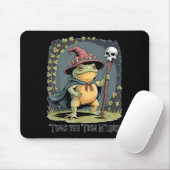 Funny Frog Wizard twas The tism M'lord Fantasy Art Mousepad (Mit Mouse)