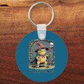 Funny Frog Wizard twas The tism M'lord Fantasy Art Schlüsselanhänger (Vorderseite)