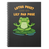 Funny Frog Yoga Cartoon Lotus Lily Pad Pose Design Notizblock (Vorderseite)
