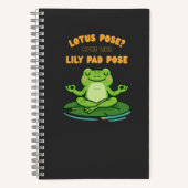 Funny Frog Yoga Cartoon Lotus Lily Pad Pose Design Notizblock (Vorderseite)
