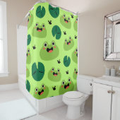 Funny Frogs Duschvorhang (Beispiel)
