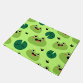 Funny Frogs Fußmatte (Schrägansicht)