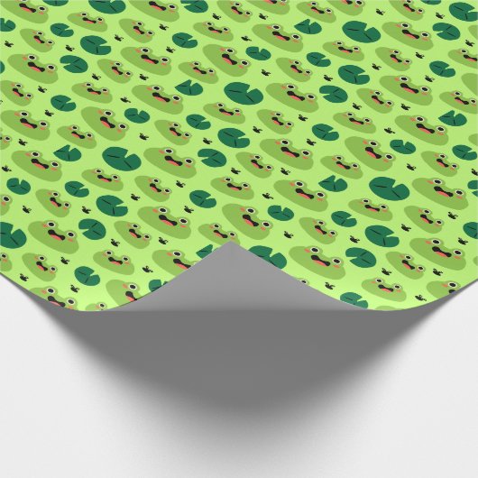 Funny Frogs Geschenkpapier (Ecke)