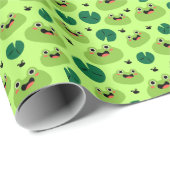 Funny Frogs Geschenkpapier (Rolleneckpunkt)
